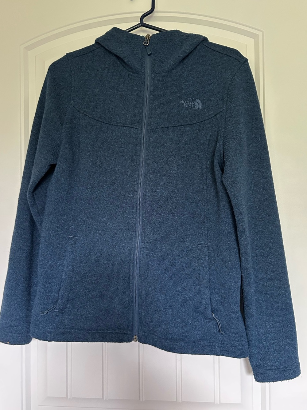North Face Navy Blue Zip Up Hoodie Women’s Medium